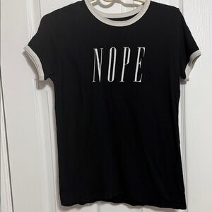 Modern Lux Black Tee with White Trim